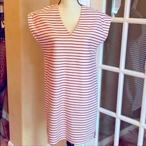 Madewell Red White Dress Candy Cane